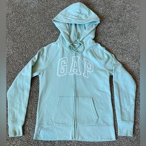 GAP Mint Green Zip-Up Hoodie